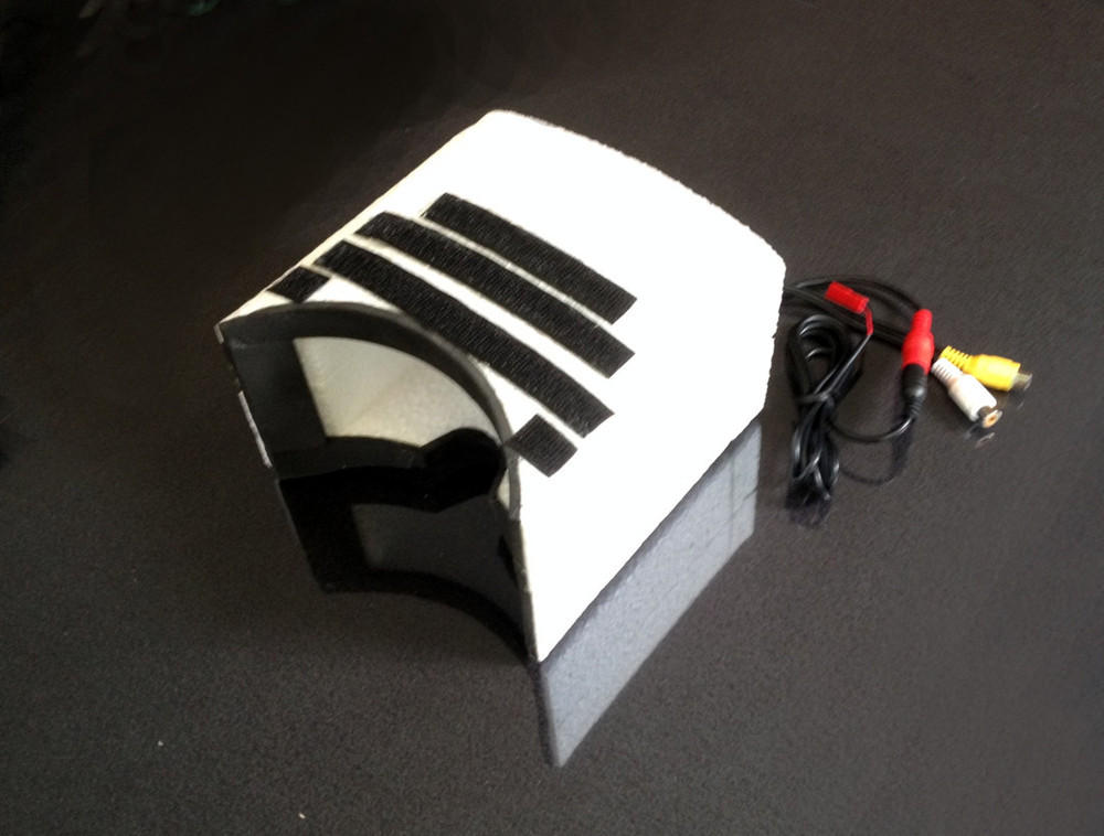 Goggle RG20 Kappenmontage, Klett auf Brille kleben