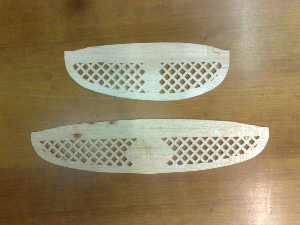 Lieferzustand der Leitwerke