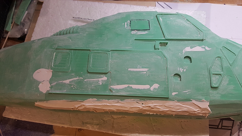 Rechte Seite Spachteln