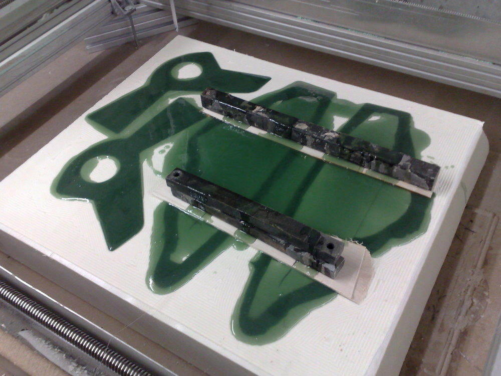 Negativ-Form ausgießen