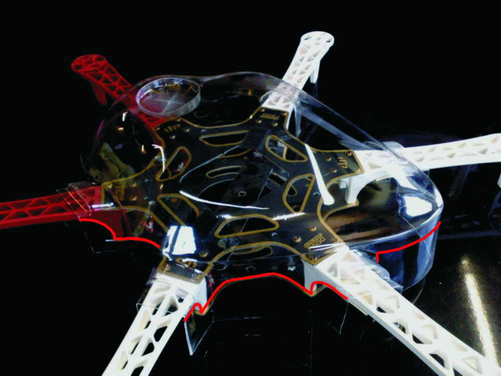 Multicopter Haube DJI Arrow GPS 013