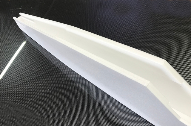 Aufdoppelung der Flügelauflage einkleben