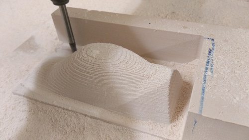 Haubenform zum tiefziehen wird gefräst