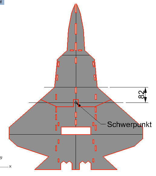 F22 Raptor Depron Schwerpunkt