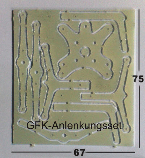 Alle Teile für die Anlenkung, incl. Motorspant