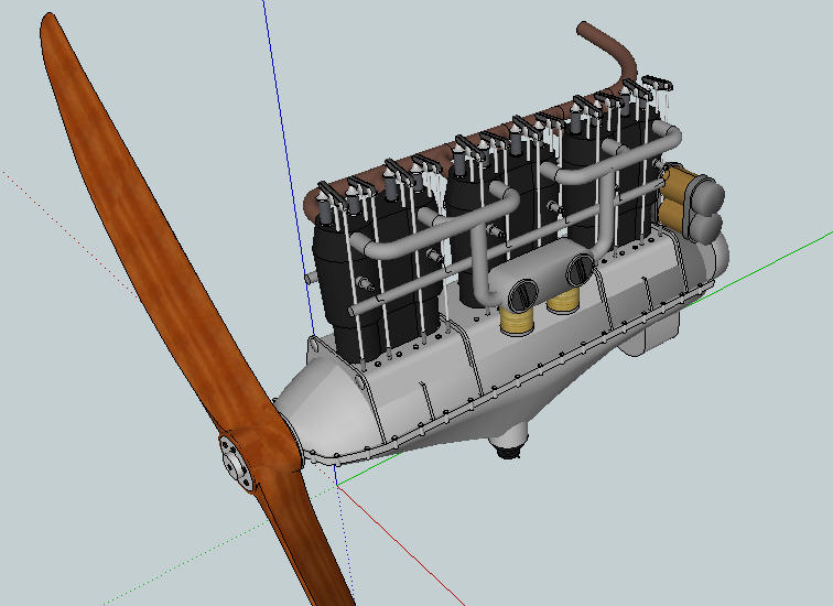 3D-Vorlage für die Motor-Tiefziehteile