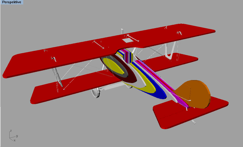 Die Depronteile mit den Kleinteilen aus der Vorlage