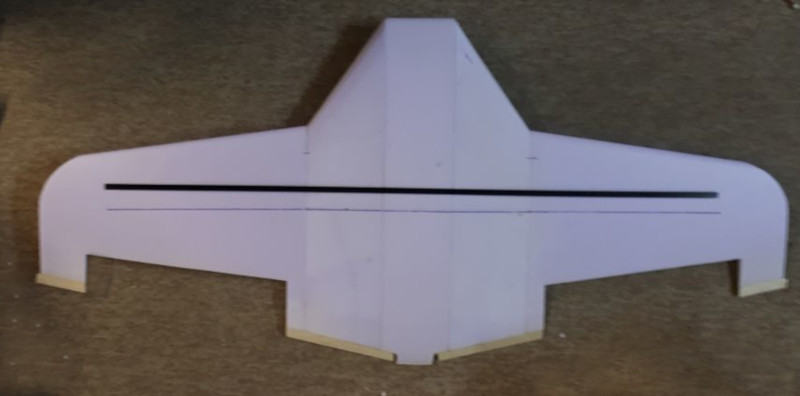 als Flächenholm fand ein 10 x 2 x 1000 mm CFK-Stab seine Verwendung